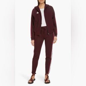 Isabel Etoile Marant burgundy track pants